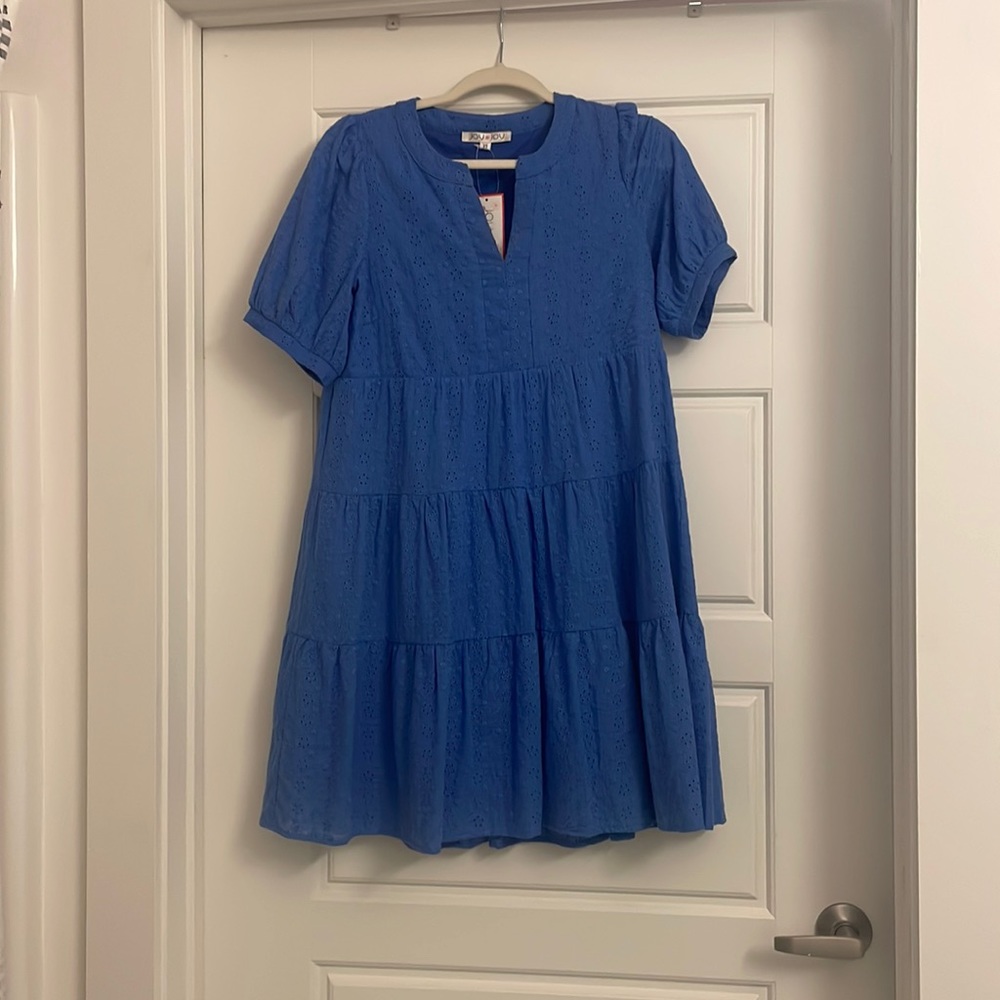 NWT JoyJoy Splice Nede Tier Dress